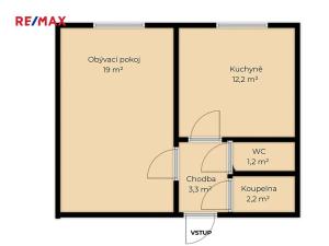 Prodej bytu 1+1, Praha - Libuš, Na domovině, 38 m2