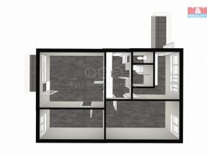 Pronájem bytu 3+1, Hradec Králové - Slezské Předměstí, 62 m2