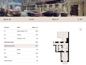 Pronájem bytu 2+1, Praha - Nové Město, Myslíkova, 69 m2