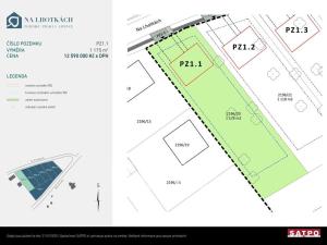 Prodej pozemku pro bydlení, Praha - Lipence, Na Lhotkách, 1175 m2