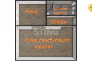 Pronájem bytu 2+kk, Třešť, Wolkerova, 50 m2