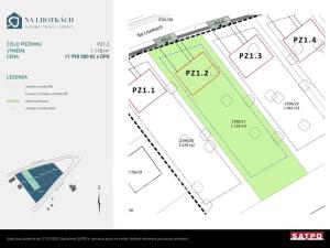 Prodej pozemku pro bydlení, Praha - Lipence, Na Lhotkách, 1118 m2