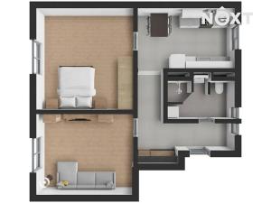 Pronájem bytu 2+1, České Budějovice, Jeremiášova, 55 m2