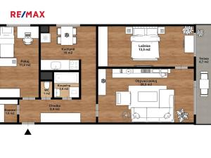 Prodej bytu 3+1, Chrudim, Fibichova, 74 m2