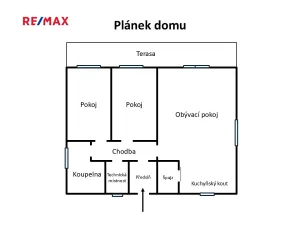Pronájem rodinného domu, Mšecké Žehrovice, 75 m2