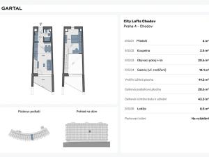 Prodej bytu 2+kk, Praha - Chodov, Valentova, 43 m2