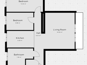 Pronájem bytu 3+1, Praha - Záběhlice, Hlavní, 72 m2