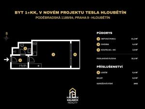 Prodej bytu 1+kk, Praha - Hloubětín, Poděbradská, 32 m2