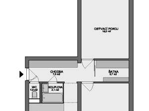 Pronájem bytu 2+1, Ostrava - Zábřeh, Volgogradská, 55 m2