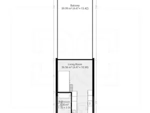 Pronájem bytu 1+kk, Zlončice, 53 m2