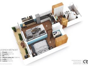Prodej bytu 2+kk, Praha - Stodůlky, Nušlova, 42 m2