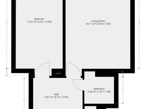 Pronájem bytu 2+kk, Praha - Braník, Nad přívozem, 42 m2