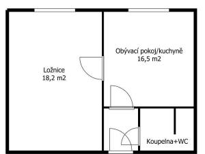 Pronájem bytu 1+1, Plzeň - Skvrňany, Lábkova, 40 m2