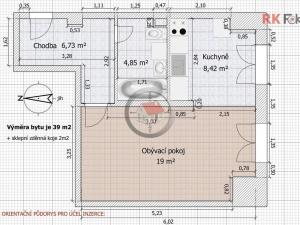 Pronájem bytu 1+kk, Třebíč, Družstevní, 40 m2