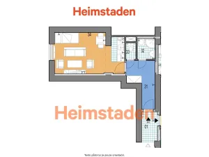 Pronájem bytu 1+kk, Ostrava - Poruba, Opavská, 27 m2