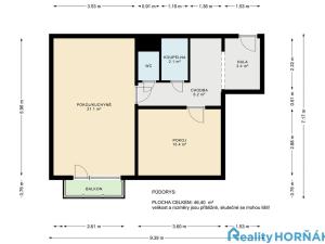 Prodej bytu 2+kk, Tábor, Berlínská, 46 m2