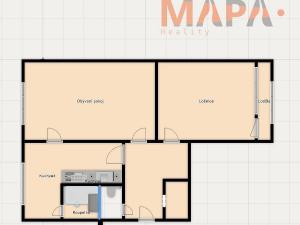 Prodej bytu 2+1, Chomutov, Školní pěšina, 63 m2
