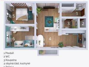 Pronájem bytu 3+1, Šumperk, Blanická, 65 m2