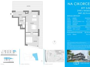 Prodej bytu 2+kk, Praha - Modřany, Na Cikorce, 52 m2