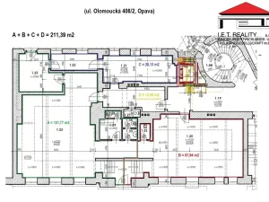 Pronájem obchodního prostoru, Opava, Olomoucká, 212 m2
