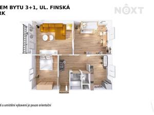 Pronájem bytu 3+1, Šumperk, Finská, 70 m2