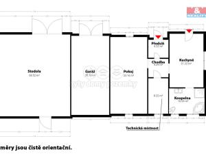 Prodej rodinného domu, Měčín - Radkovice, 83 m2