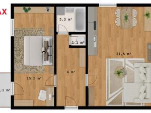 Prodej bytu 2+kk, Ústí nad Orlicí - Hylváty, Dukelská, 66 m2