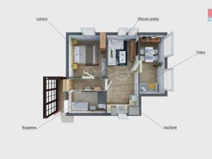 Prodej rodinného domu, Dolní Beřkovice, Dolní hájek, 43 m2