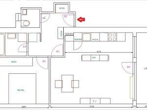 Pronájem bytu 2+kk, Praha - Vokovice, K Červenému vrchu, 60 m2