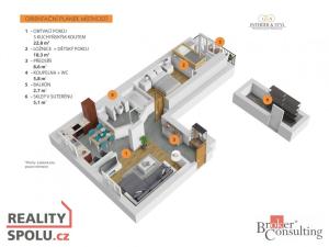 Prodej bytu 2+kk, Pardubice - Zelené Předměstí, Benešovo náměstí, 65 m2