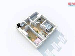 Prodej bytu 2+kk, Teplice - Prosetice, Pod školou, 47 m2