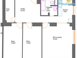 Pronájem bytu 3+kk, Praha - Vršovice, Kubánské náměstí, 94 m2