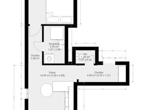 Pronájem bytu 2+kk, Brno - Ponava, Staňkova, 38 m2