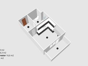 Pronájem bytu 1+kk, Moravské Budějovice, Jechova, 33 m2
