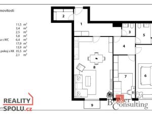 Prodej bytu 3+kk, Hradec Králové - Pražské Předměstí, Kollárova, 107 m2