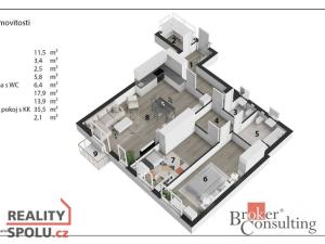 Prodej bytu 3+kk, Hradec Králové - Pražské Předměstí, Kollárova, 107 m2