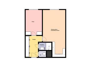Pronájem bytu 2+kk, Praha - Hlubočepy, Pivcova, 43 m2