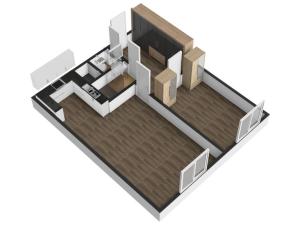 Pronájem bytu 2+kk, Praha - Hlubočepy, Pivcova, 43 m2