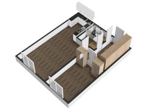 Pronájem bytu 2+kk, Praha - Hlubočepy, Pivcova, 43 m2