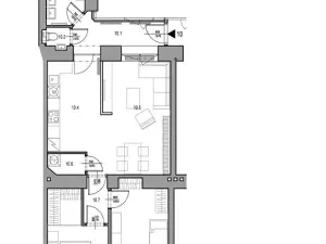 Pronájem bytu 3+kk, Praha - Smíchov, Lidická, 80 m2