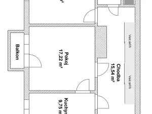 Pronájem bytu 2+1, Praha - Vršovice, Volyňská, 59 m2