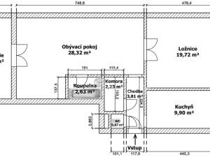 Pronájem bytu 2+1, Praha, Hollarovo náměstí, 77 m2