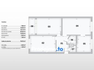 Prodej bytu 3+1, Praha - Kamýk, Zárubova, 84 m2