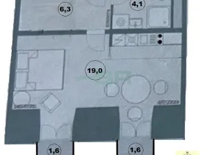 Pronájem bytu 1+kk, Dobříš, U Pivovaru, 33 m2