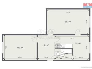 Prodej bytu 2+1, Karlovy Vary - Stará Role, Družstevní, 64 m2