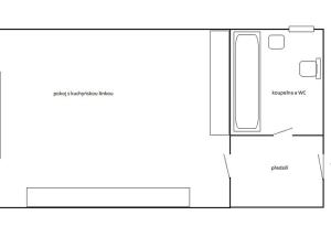 Pronájem bytu 1+kk, Praha - Košíře, Vrchlického, 23 m2