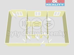 Prodej bytu 2+1, Zbýšov, Majrov, 50 m2