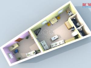 Pronájem bytu 1+kk, Kutná Hora - Kutná Hora-Vnitřní Město, Jungmannovo náměstí, 53 m2