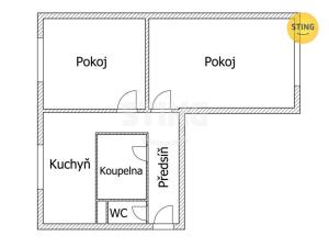 Prodej bytu 2+1, Český Těšín, Frýdecká, 53 m2