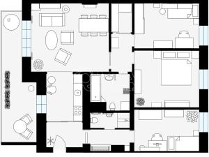 Pronájem bytu 4+kk, Praha - Žižkov, Jeseniova, 101 m2